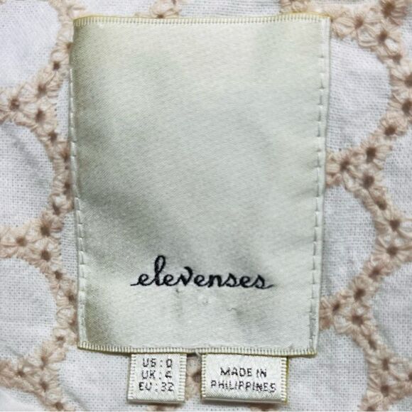 Elevenses Cream and Tan Patterned Blazer - Picture 3 of 5